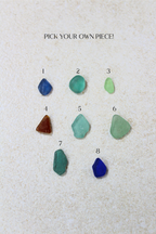 'Pick Your Own Piece' Silver Devon Seaglass Ring image 1