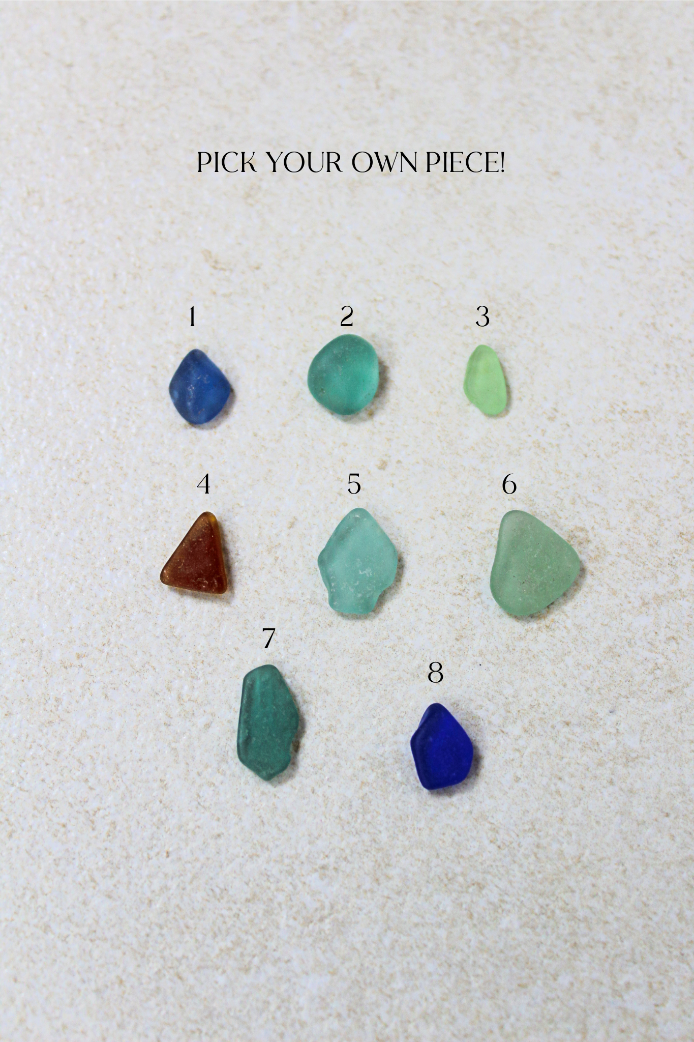 'Pick Your Own Piece' Silver Devon Seaglass Ring image 1