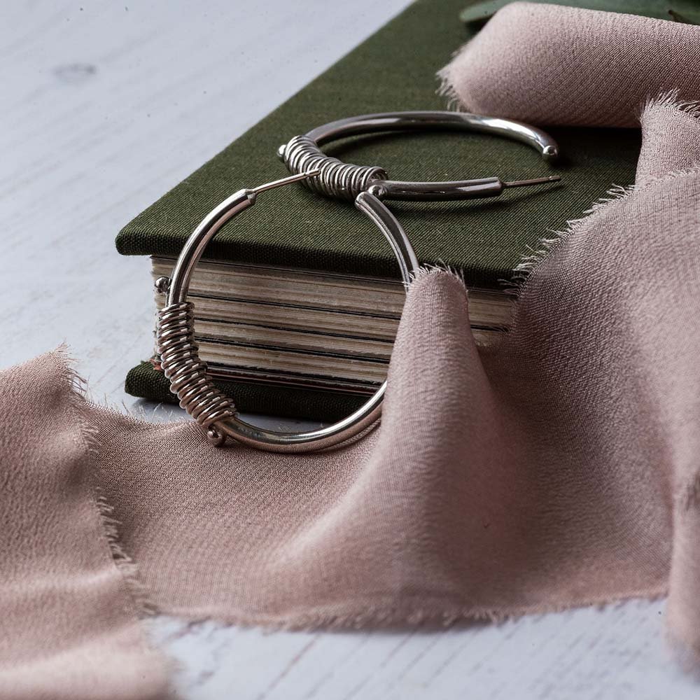Megan Fringe Hoop Earrings image 6