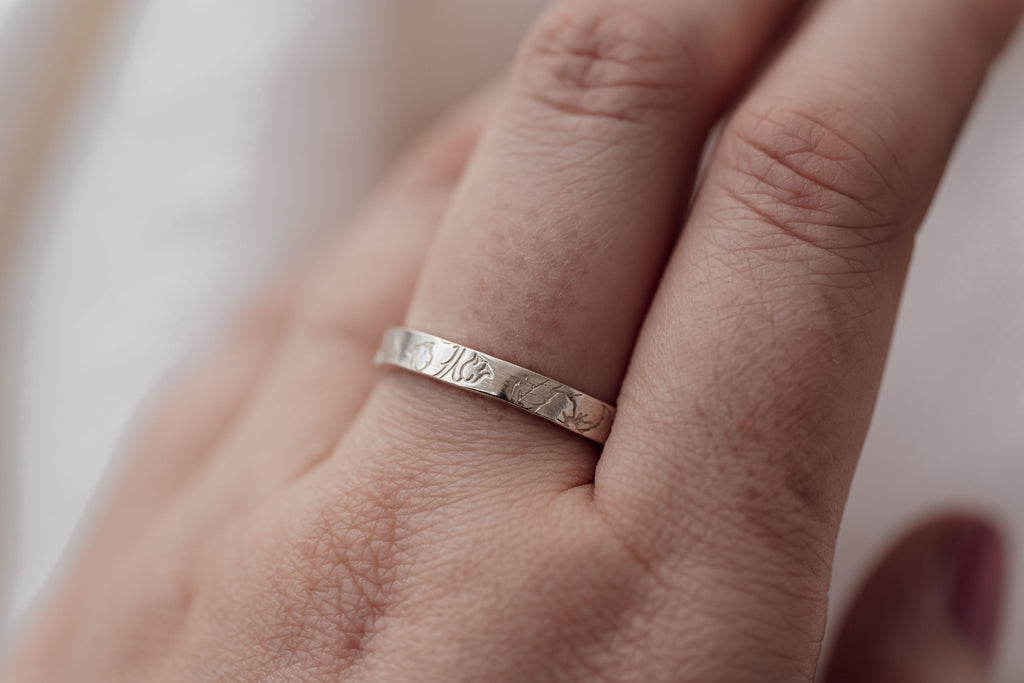 Recycled 9ct Yellow Gold Flower Meadow Ring