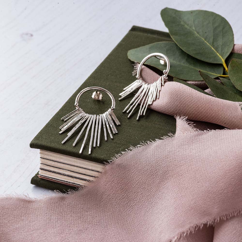 Megan Small Fringe Stud Earrings image 2