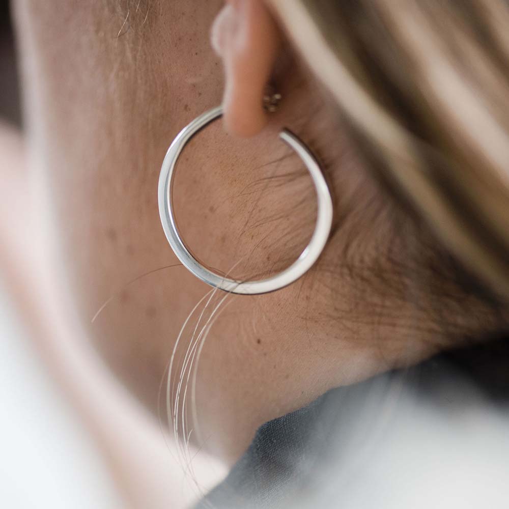 Sophie Large Circle Hoop Earrings image 2