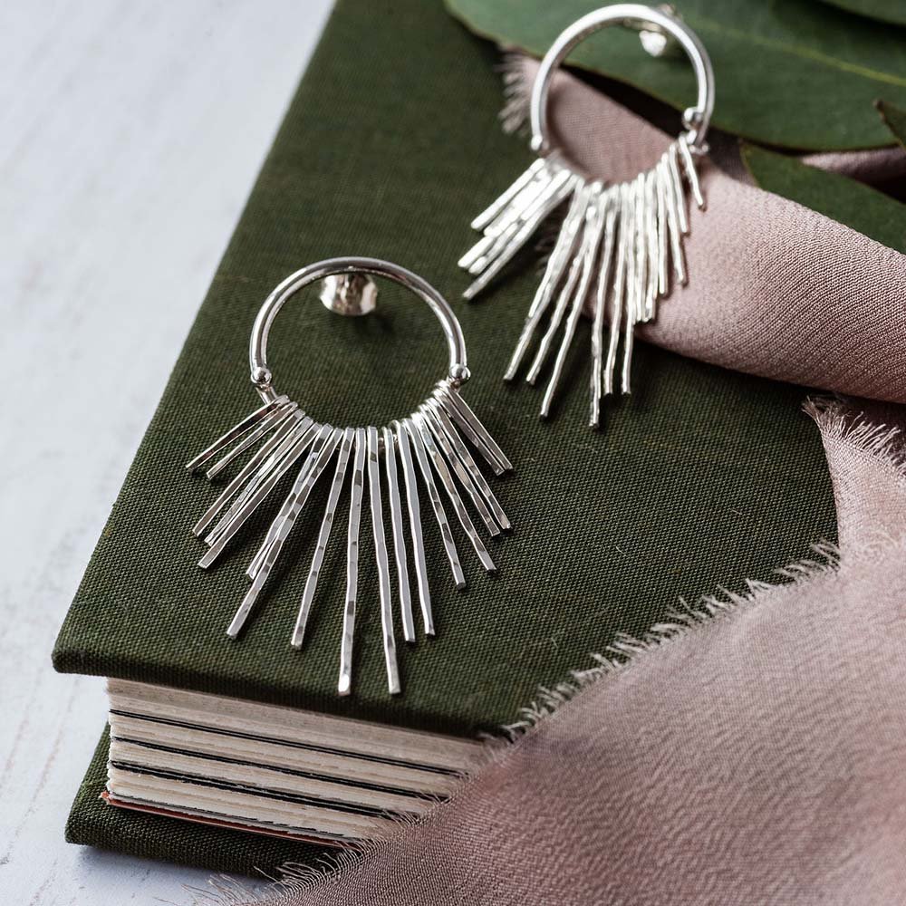 Megan Small Fringe Stud Earrings image 3