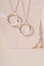 Recycled Silver Personalised Briony Birthstone Pendant