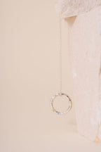 Recycled Silver Personalised Briony Birthstone Pendant