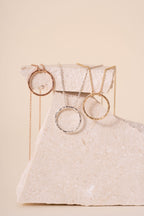 Briony Hammered Circle Pendant