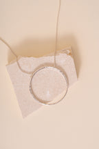 Briony Hammered Maxi Circle Pendant