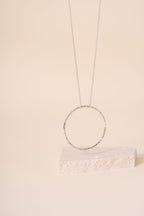 Briony Hammered Maxi Circle Pendant