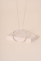 Briony Hammered Maxi Circle Pendant