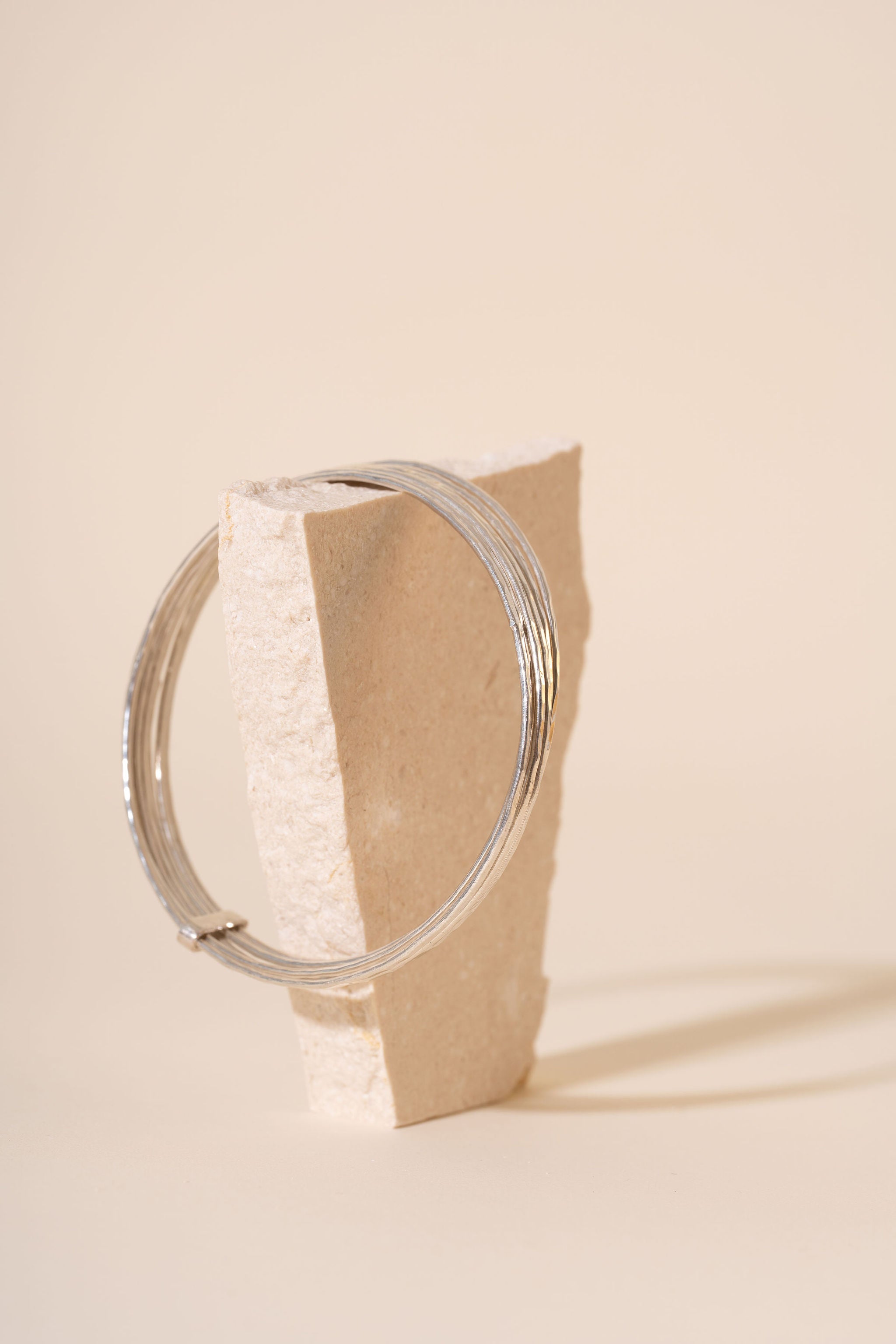 Briony Joined Stacker Recycled Sterling Silver Bangle