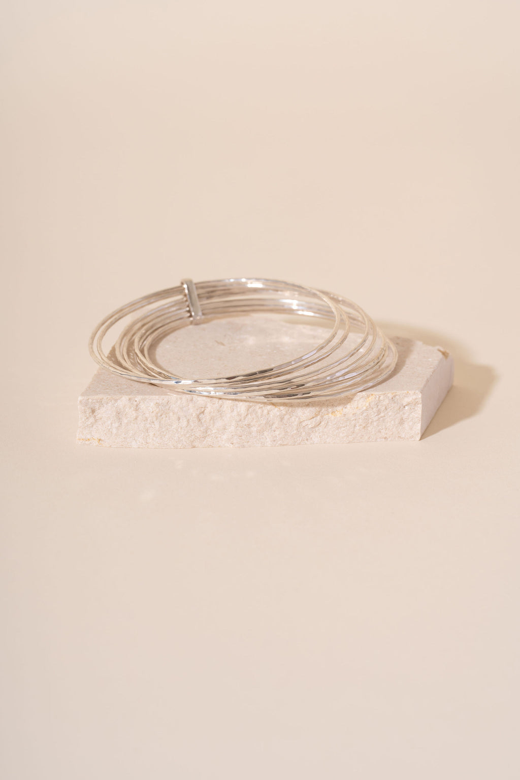 Briony Joined Stacker Recycled Sterling Silver Bangle