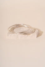 Briony Joined Stacker Recycled Sterling Silver Bangle