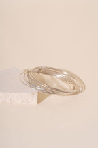 Briony Joined Stacker Recycled Sterling Silver Bangle