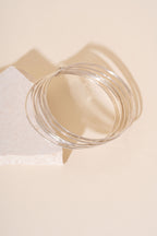 Briony Joined Stacker Recycled Sterling Silver Bangle