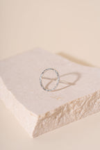 Briony Hammered Circle Ring