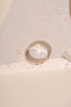 Recycled Silver Personalised Briony Birthstone Ring