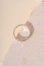 Recycled Silver Personalised Briony Birthstone Ring