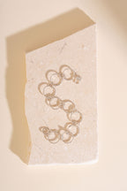 Briony Hammered Circle Large Link Bracelet