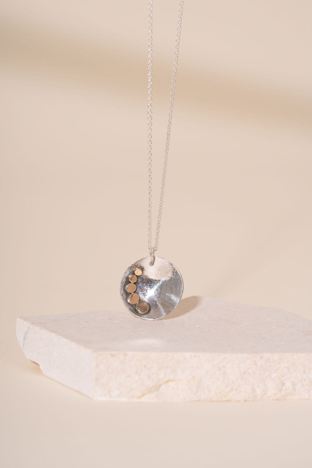 Siobhan Gold Disc Pendant