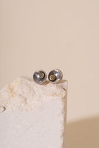 Siobhan Gold Disc Stud Earrings