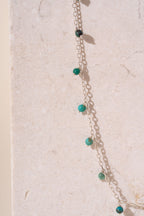 Silver & Turquoise Beaded Necklace