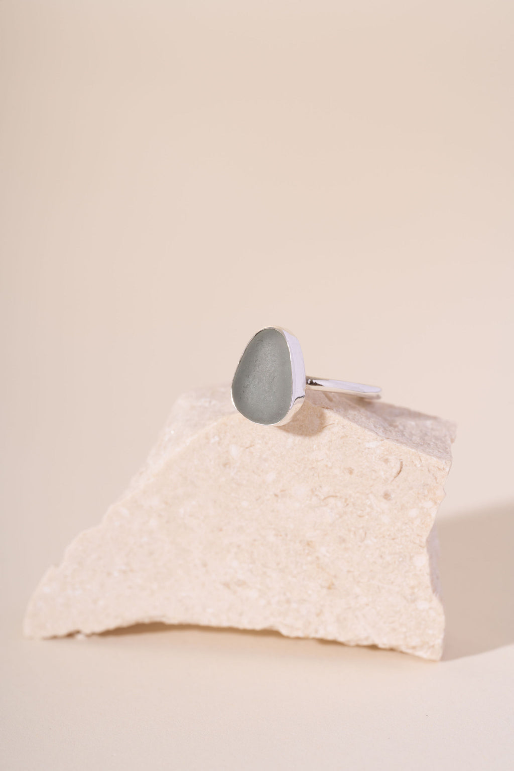 'Pick Your Own Piece' Silver Devon Seaglass Ring