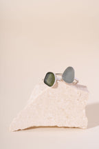 'Pick Your Own Piece' Silver Devon Seaglass Ring