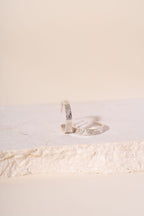 Recycled Silver Flower Meadow Hoops