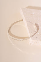 Recycled Silver Flower Meadow Torque Bangle