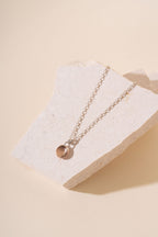 Recycled Silver and 9ct Rose Gold Puddle Necklace