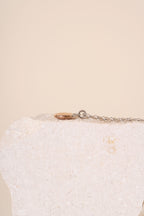 Recycled Silver and 9ct Rose Gold Puddle Necklace
