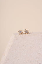 9ct Vintage Diamond Scattered Pebble Studs