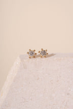 9ct Vintage Diamond Scattered Pebble Studs