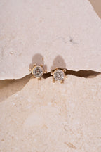 9ct Vintage Diamond Scattered Pebble Studs
