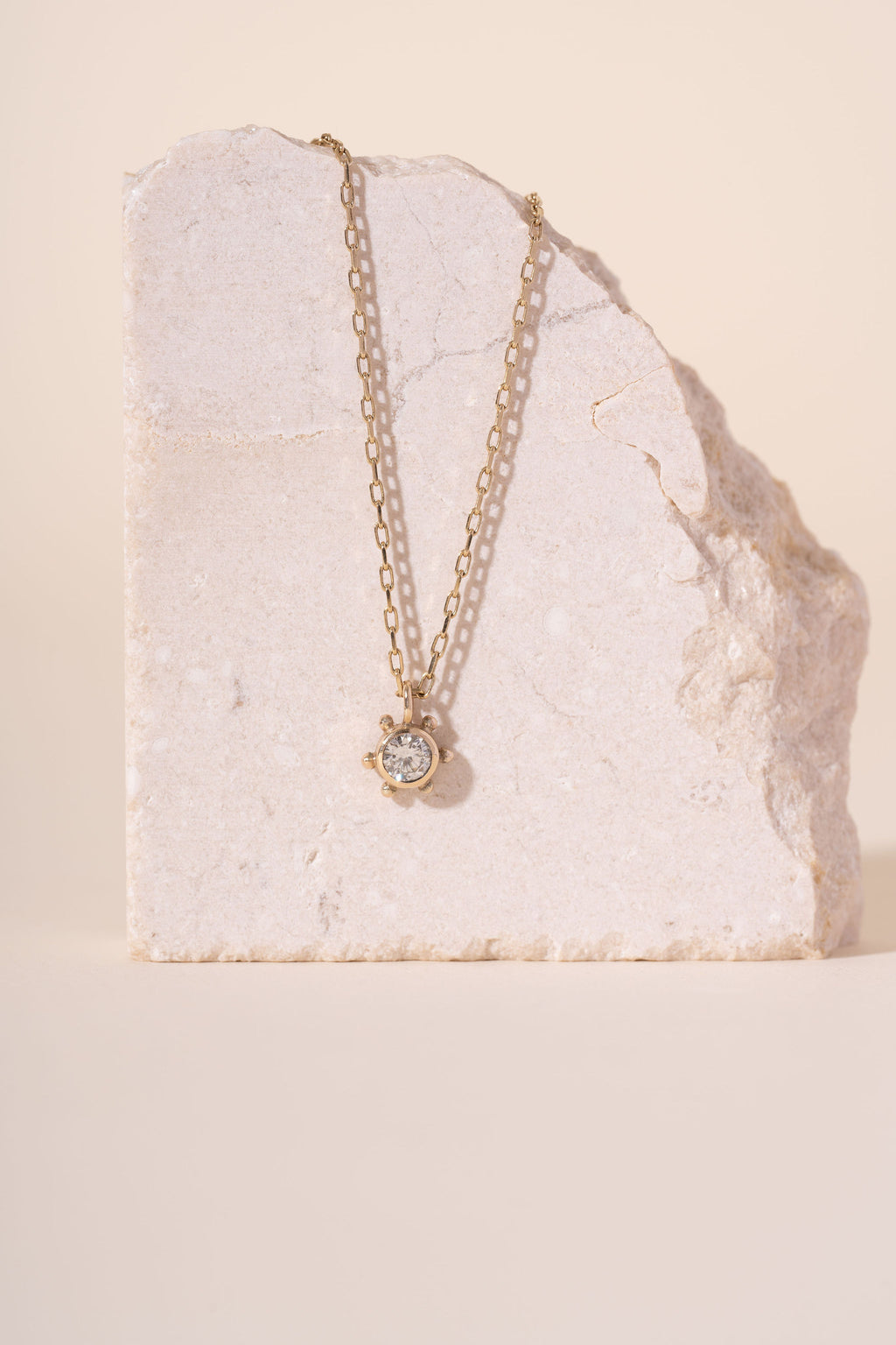 9ct Vintage Diamond Scattered Pebble Necklace