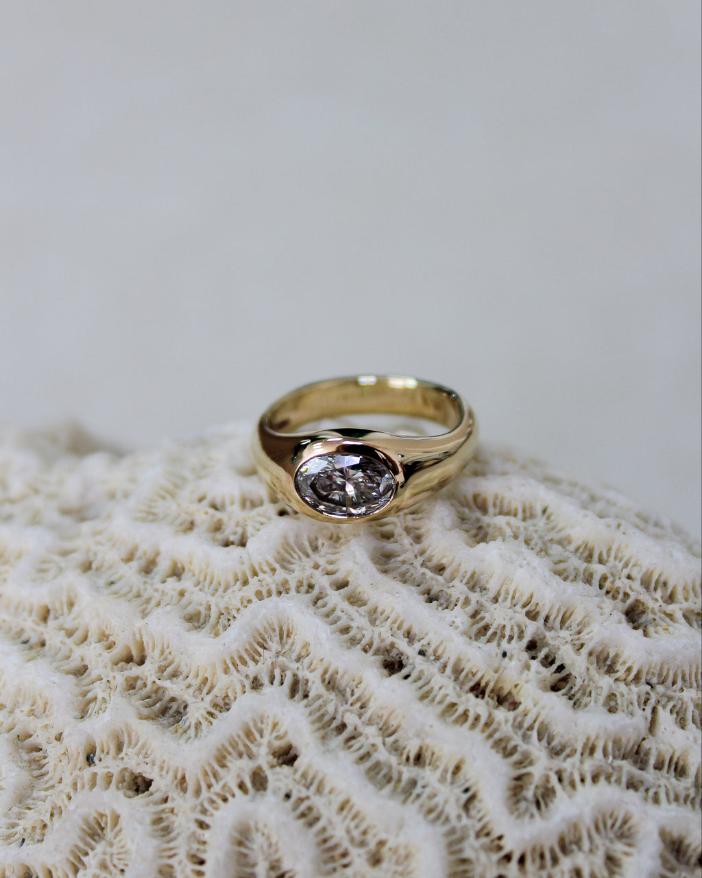 Solid 14ct Yellow Gold Solitaire Diamond Engagement Ring