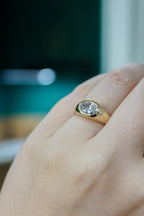 Solid 14ct Yellow Gold Solitaire Diamond Engagement Ring