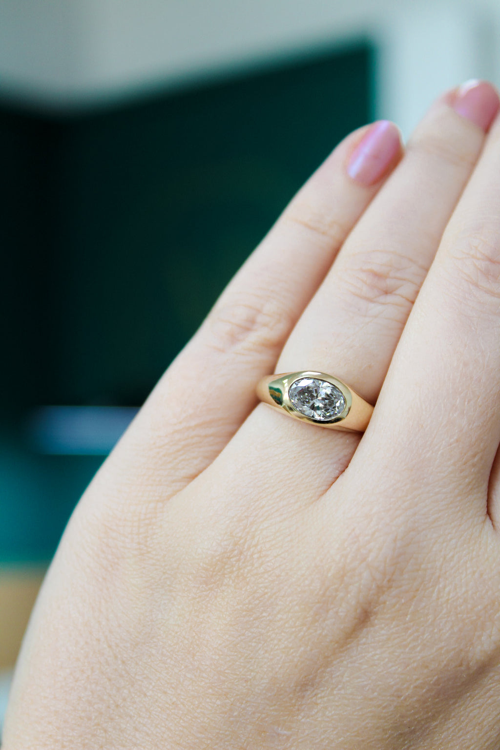 Solid 14ct Yellow Gold Solitaire Diamond Engagement Ring