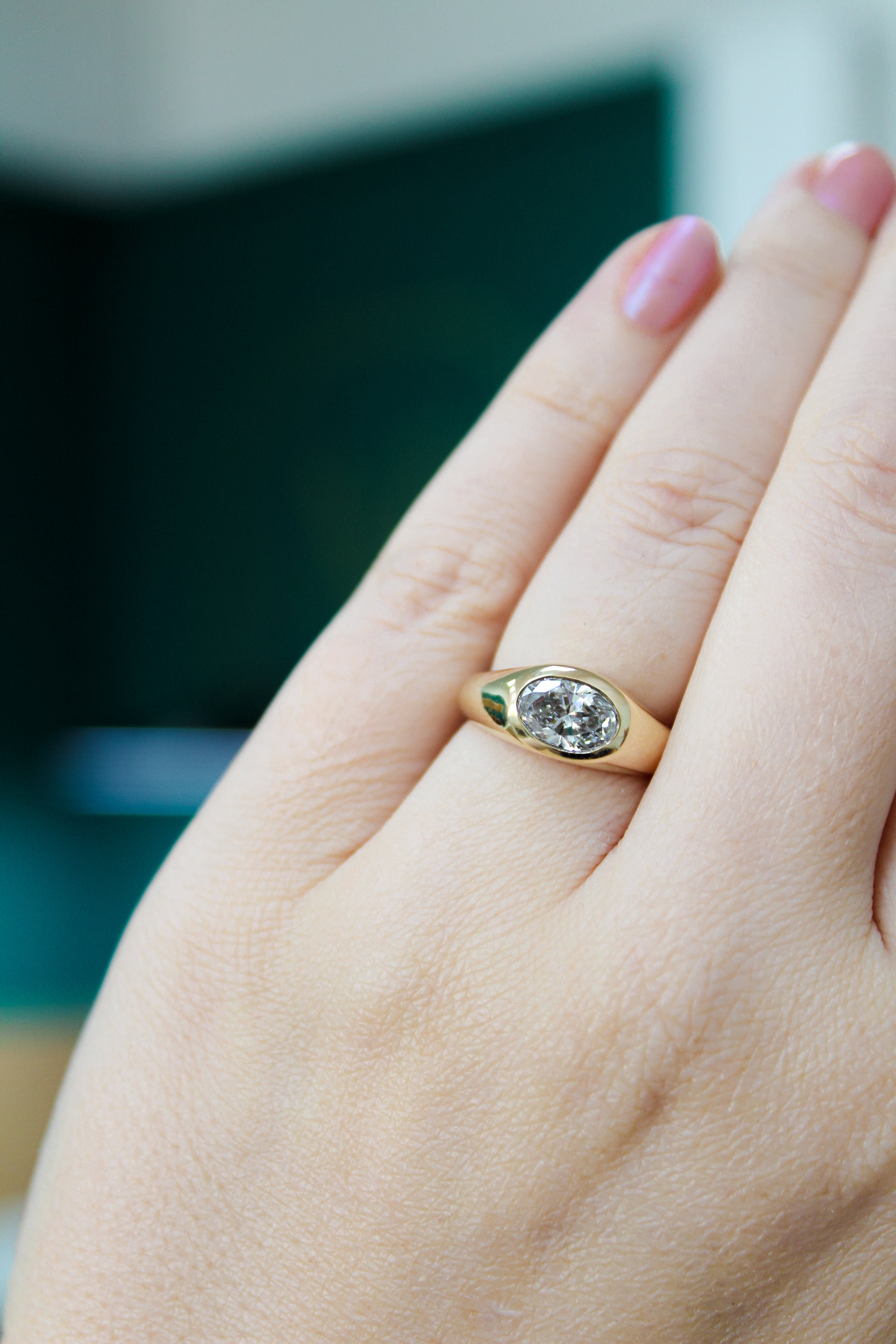 Solid 14ct Yellow Gold Solitaire Diamond Engagement Ring