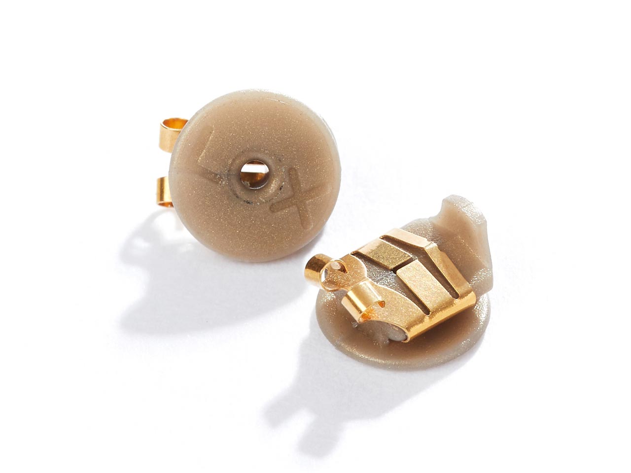 LOX Earring Backs 2 Pairs - Gold Tone