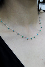 Silver & Turquoise Beaded Necklace image 5