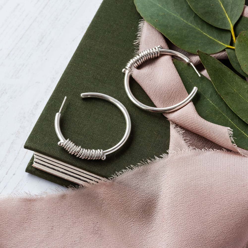 Megan Fringe Hoop Earrings image 8