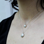 Recycled Silver Pebble Pendant image 6